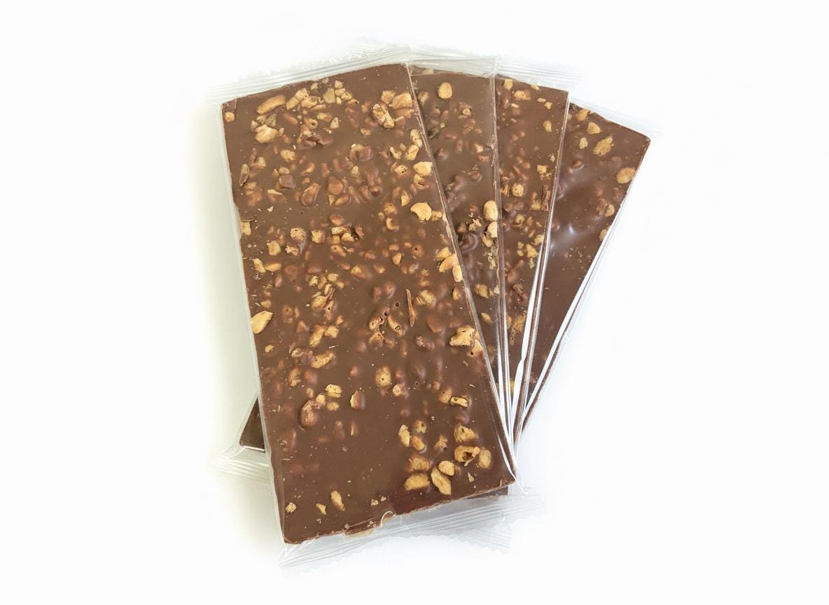 Handmade Belgian Chocolate Honeycomb Crunch.