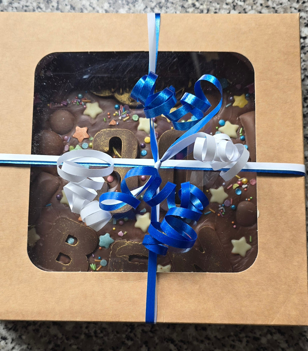 Giant 8 inch personalised chocolate pizza