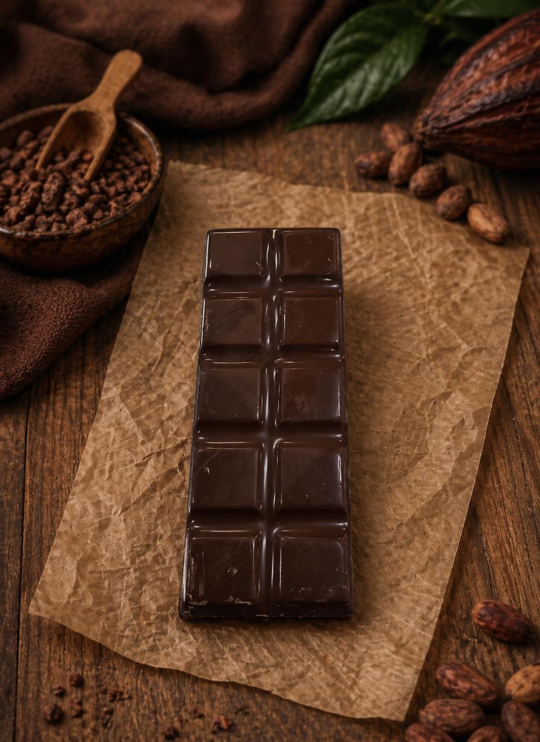 Handmade Belgian Chocolate bars - 40g foiled in Milk or dark chocolate.