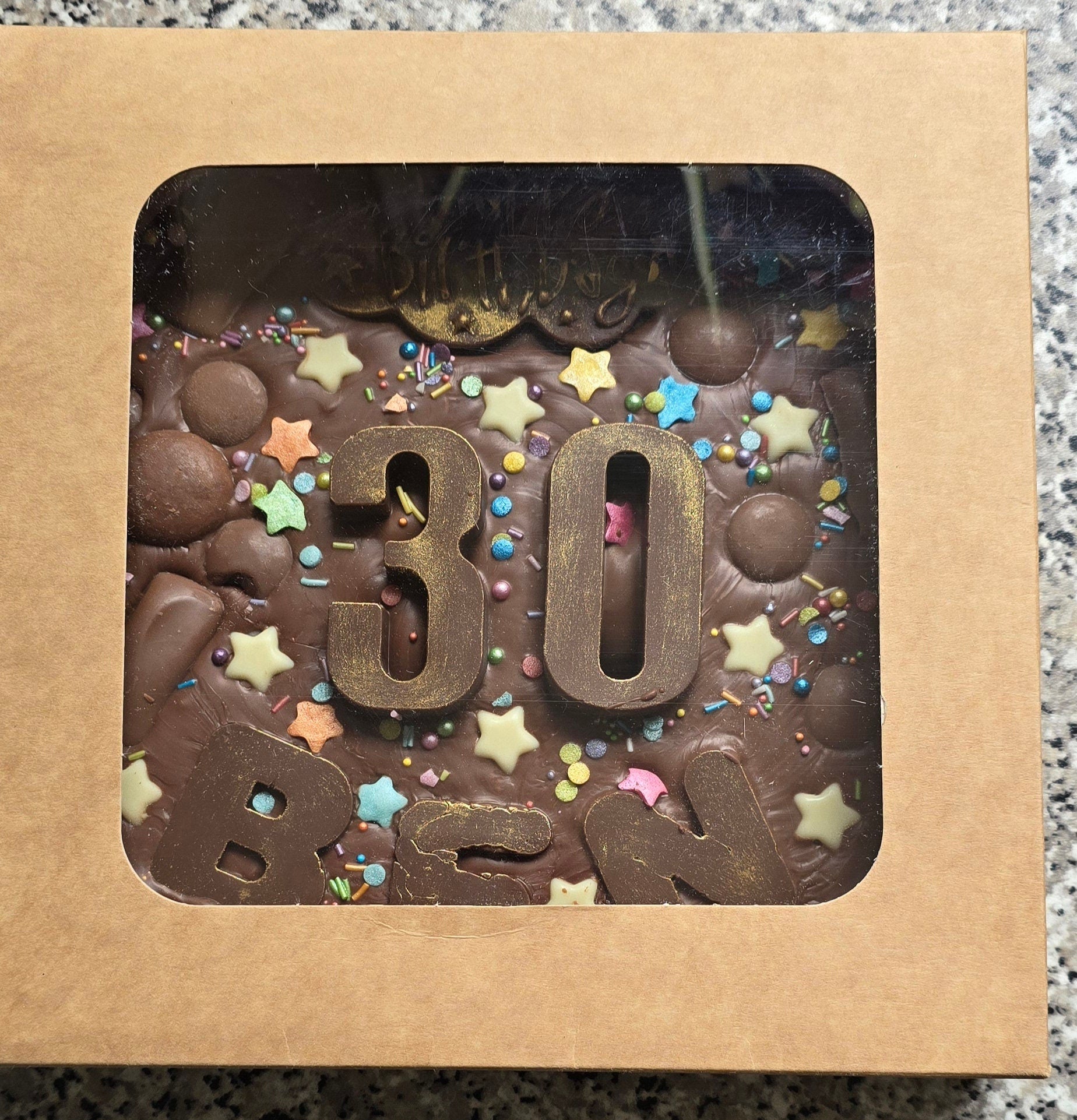 Giant 8 inch personalised chocolate pizza