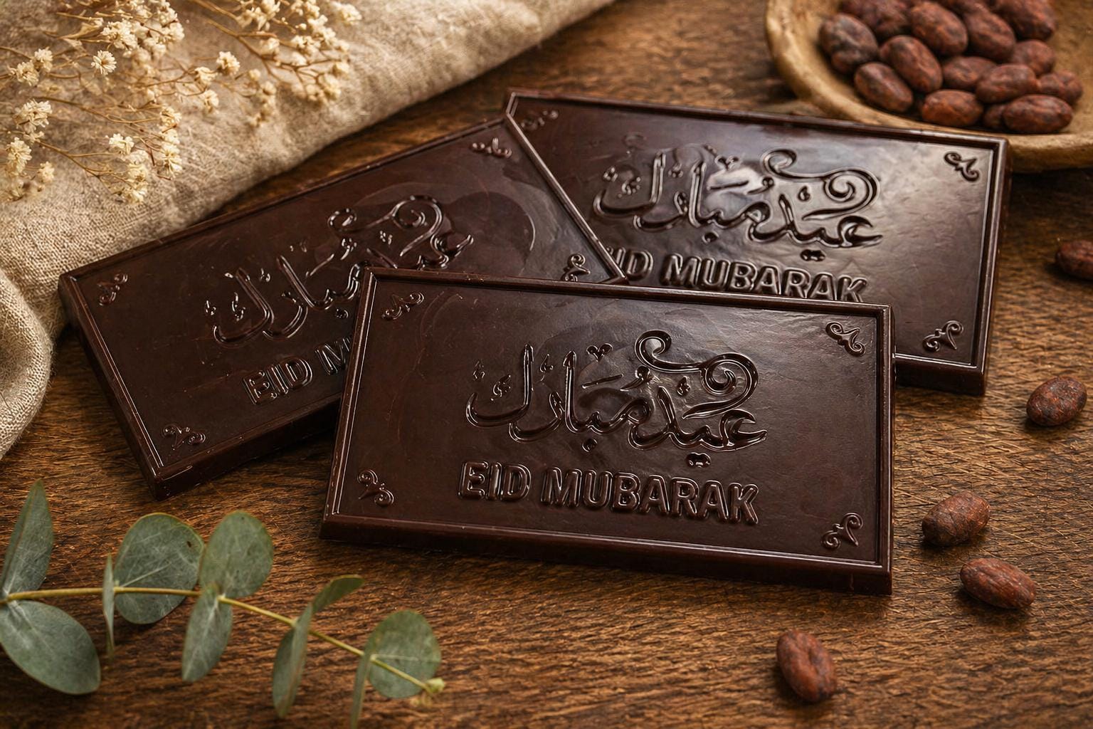 Eid Mubarak Chocolate bar 120g - Eid treat.