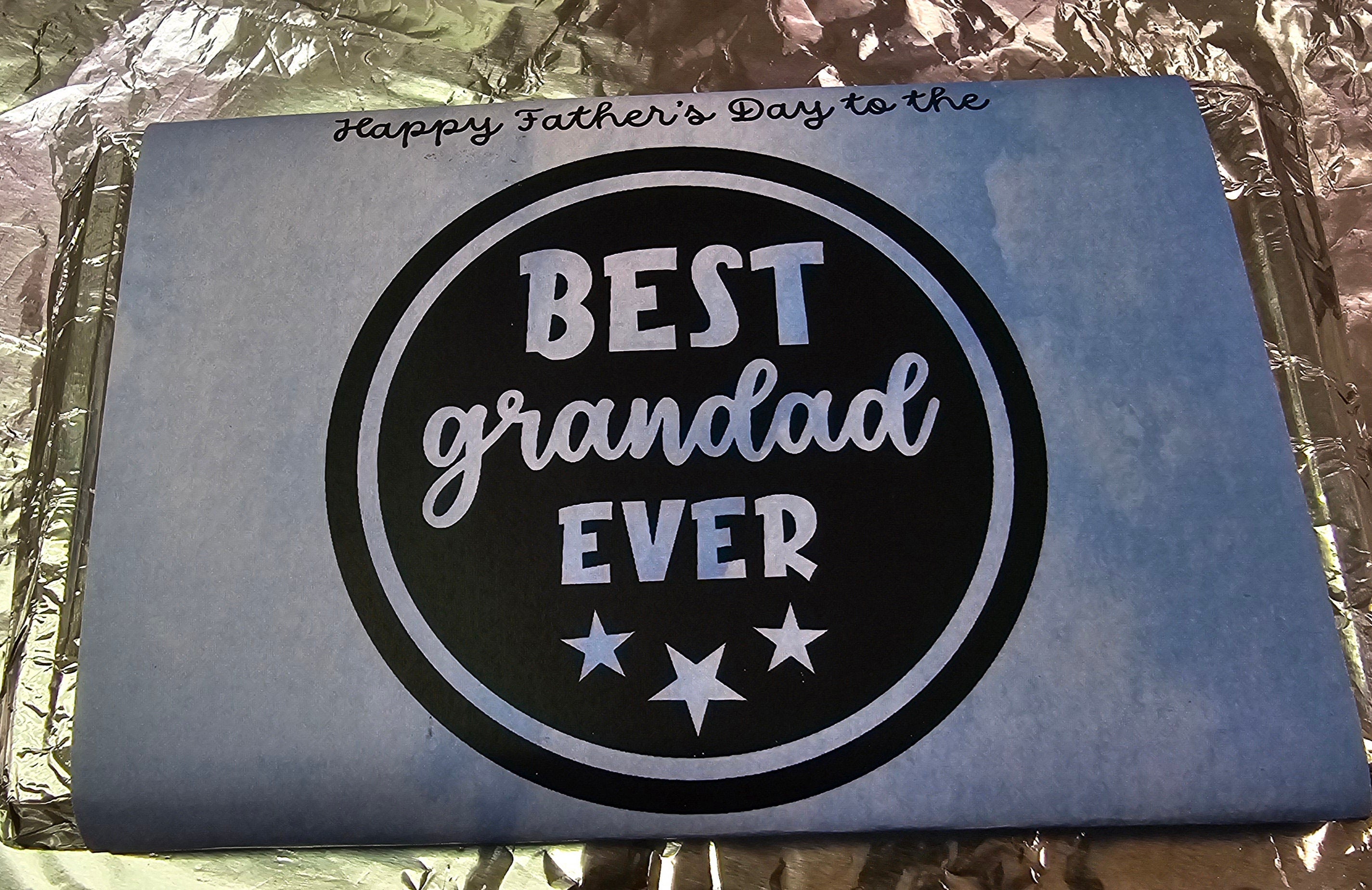 Dad & Grandad Chocolate Bars – Handmade Personalised Gift Milk, Dark or White Chocolate.